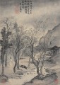 Tang yin recluse dans Montagne Art chinois traditionnel